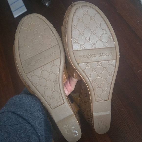 Franco Sarto Tan Wedge Shoes - Picture 8 of 8